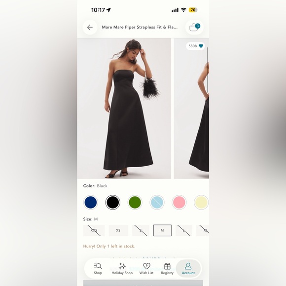 Mare Mare Piper Strapless Fit & Flare Maxi - Picture 3 of 4